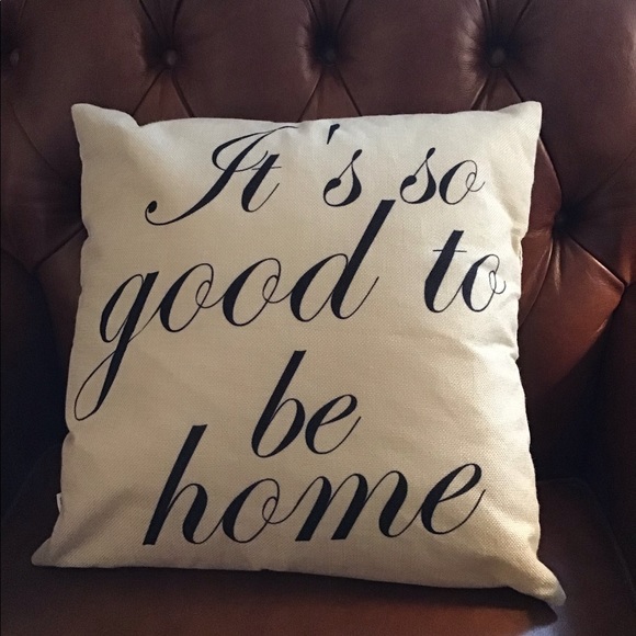 IT’S SO GOOD TO BE HOME THROW PILLOW NWOT - Picture 2 of 9